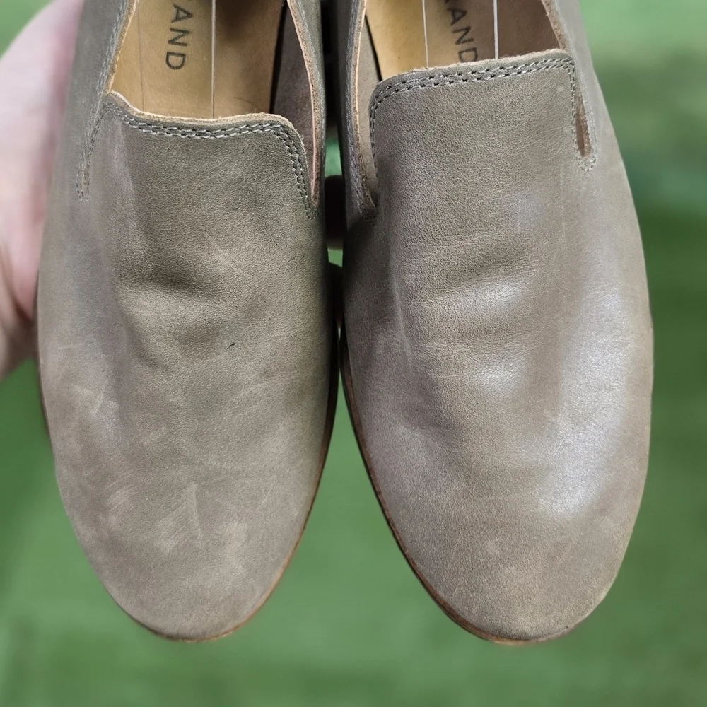 LUCKY BRAND | CAHILL GENUINE LEATHER LOAFERS w\ FOLD DOWN HEEL BACK